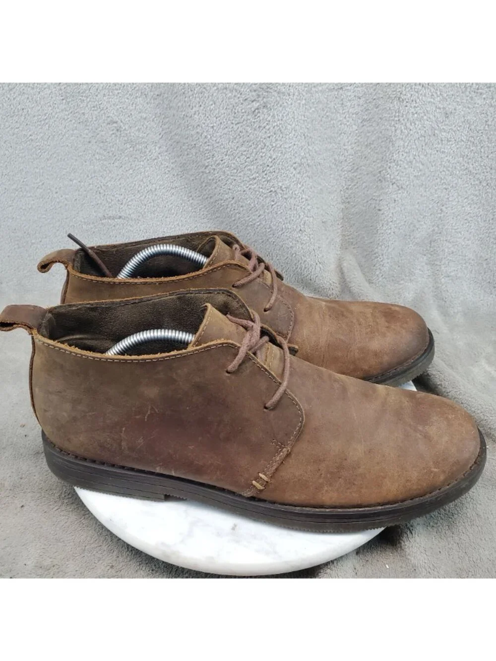 Target Shoes Mens Size 11 Brown Leather Lace Up Chukka Boots *Read*